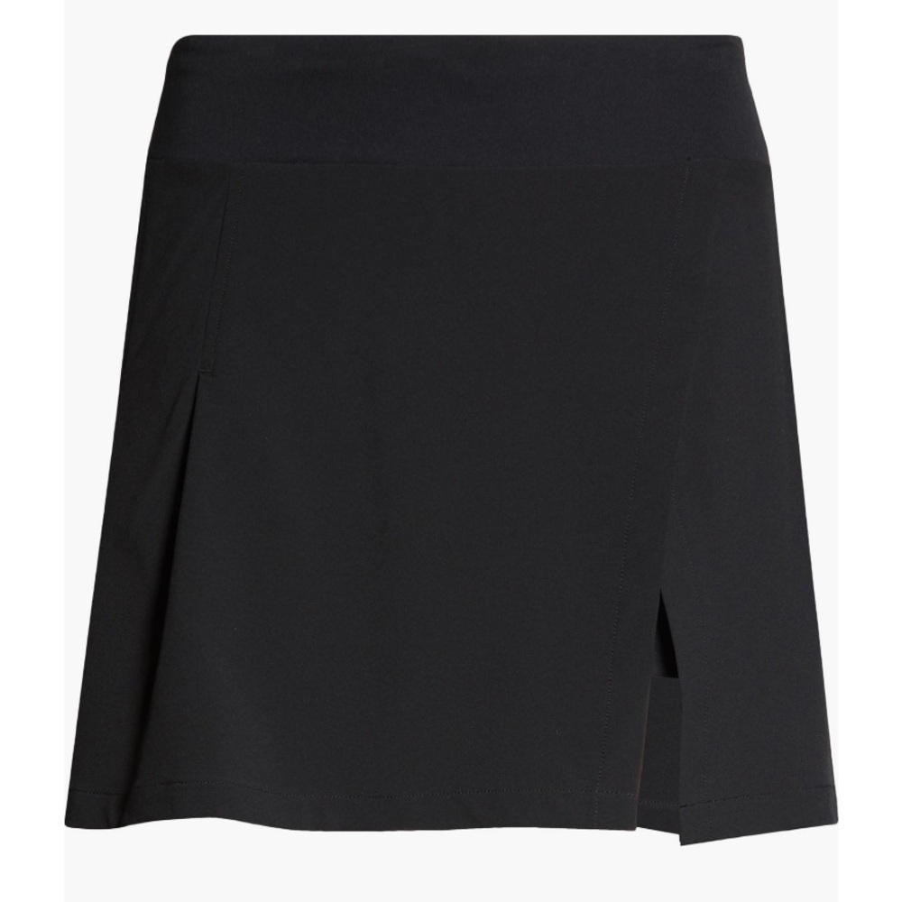 Zella Black Getaway High Waist Wrap Athletic Skort Skirt Shorts - Sz Large, NWT